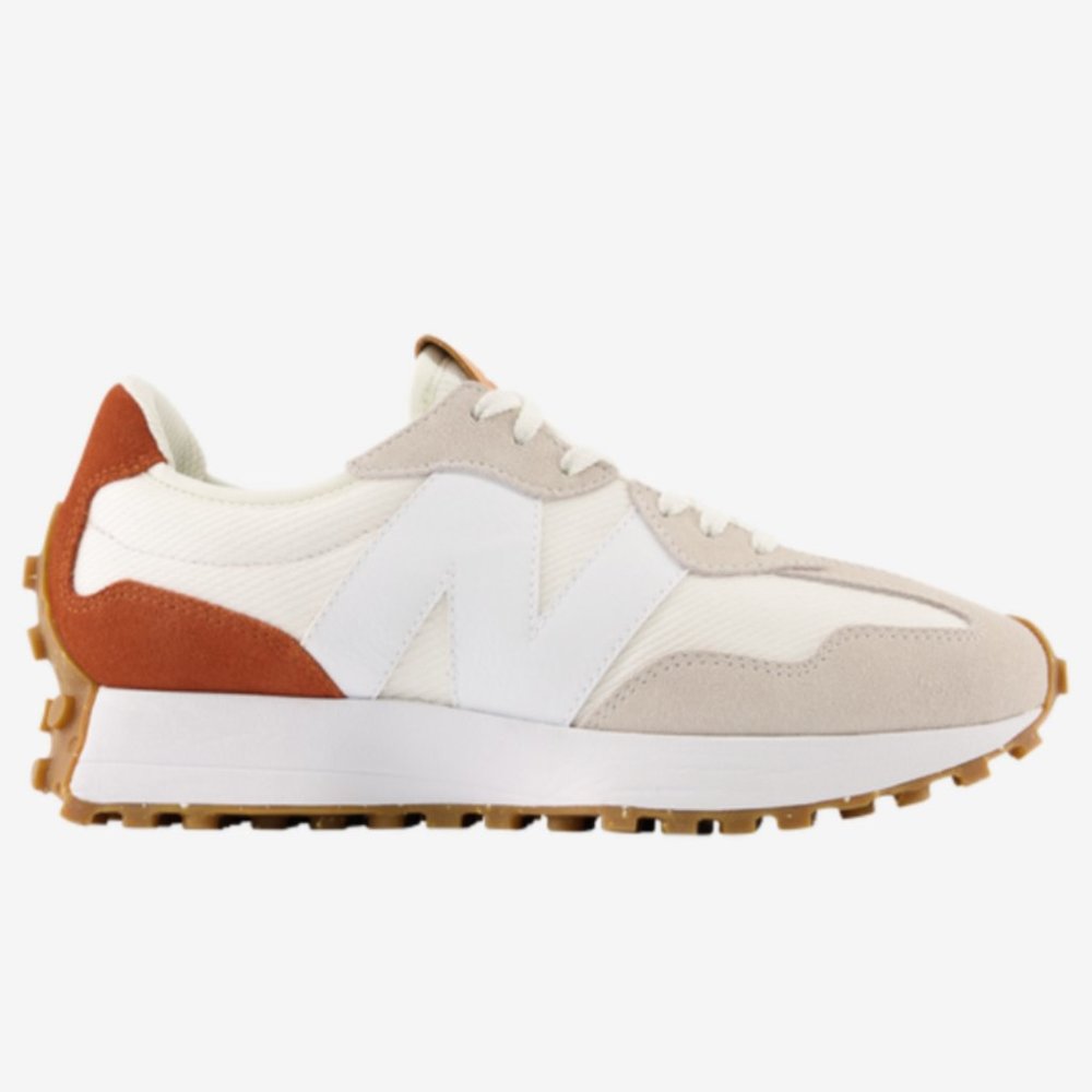 New Balance 327 Casual Sneakers Shoes various sizes White Cream Brown size 9.5